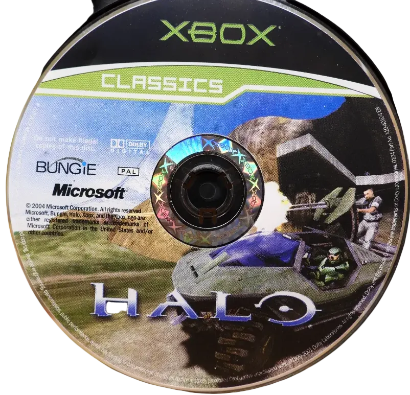 Halo Xbox Classics Game Disc Microsoft
