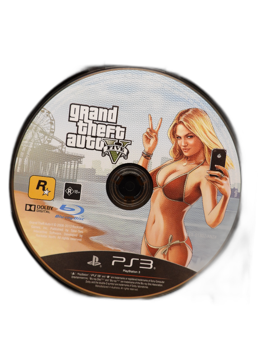 Grand Theft Auto V PS3 Game Disc Rockstar Gta 5 Rockstar Games