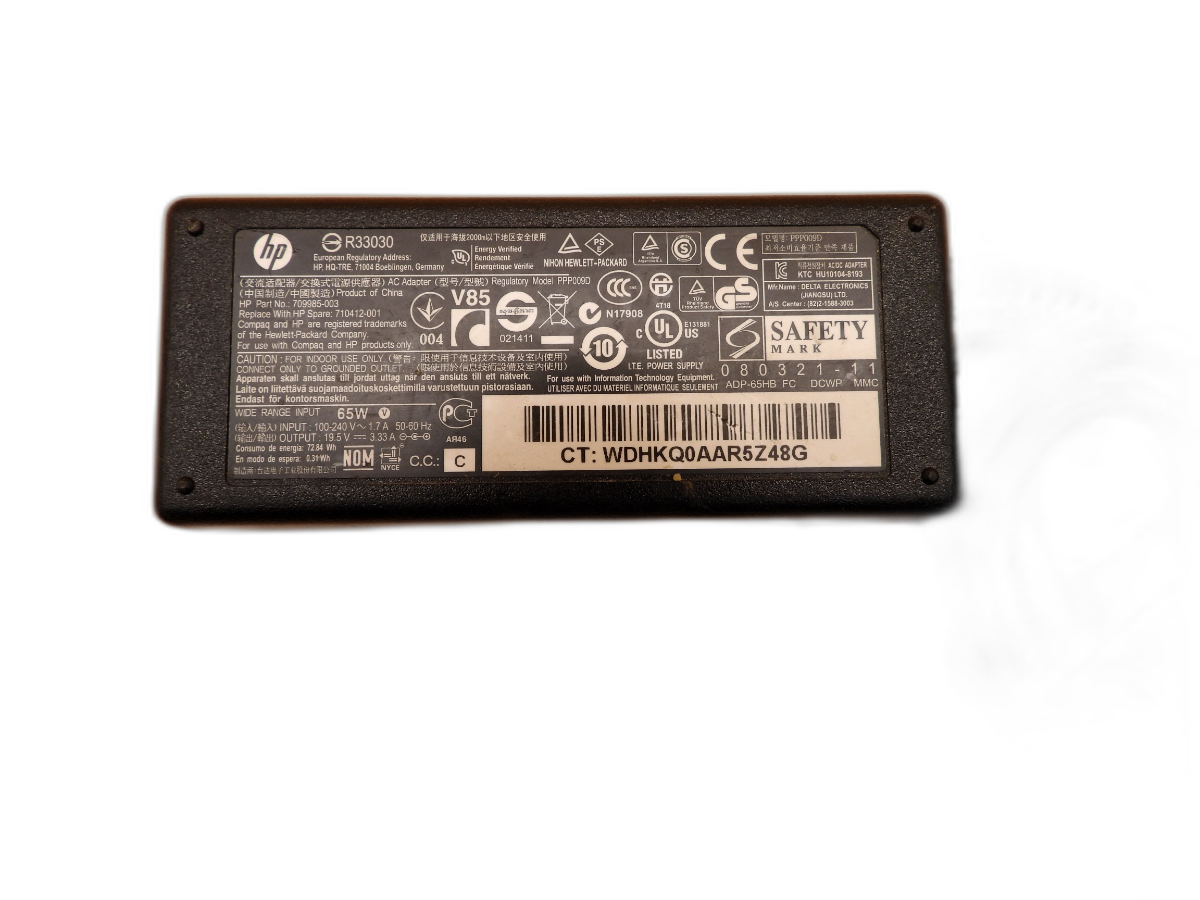 Hp Ppp009d 65w Ac Adapter Laptop Charger