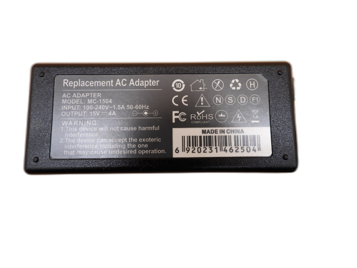 Mc 1504 Replacement Ac Adapter 15v 4a Power Charger