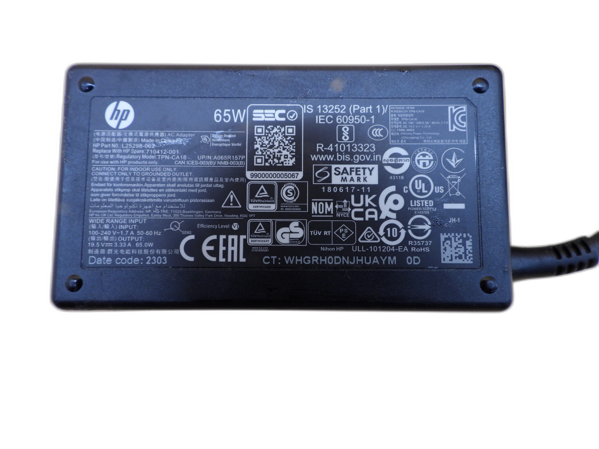 Hp 65w Laptop Charger Ca16 Adapter
