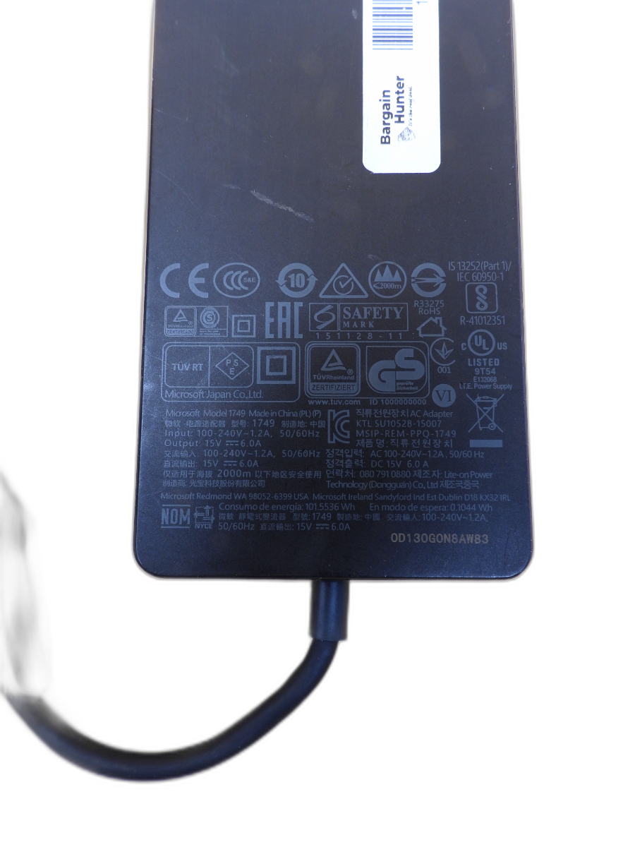 Microsoft Surface 90w Power Supply Charger 1749