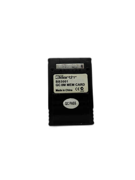 3rd Earth Gamecube 8m Memory Card Bb3001 Game