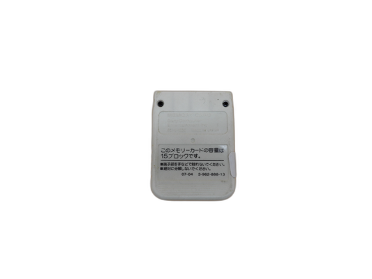 Sony PS1 1mb White Memory Card PlayStation Game