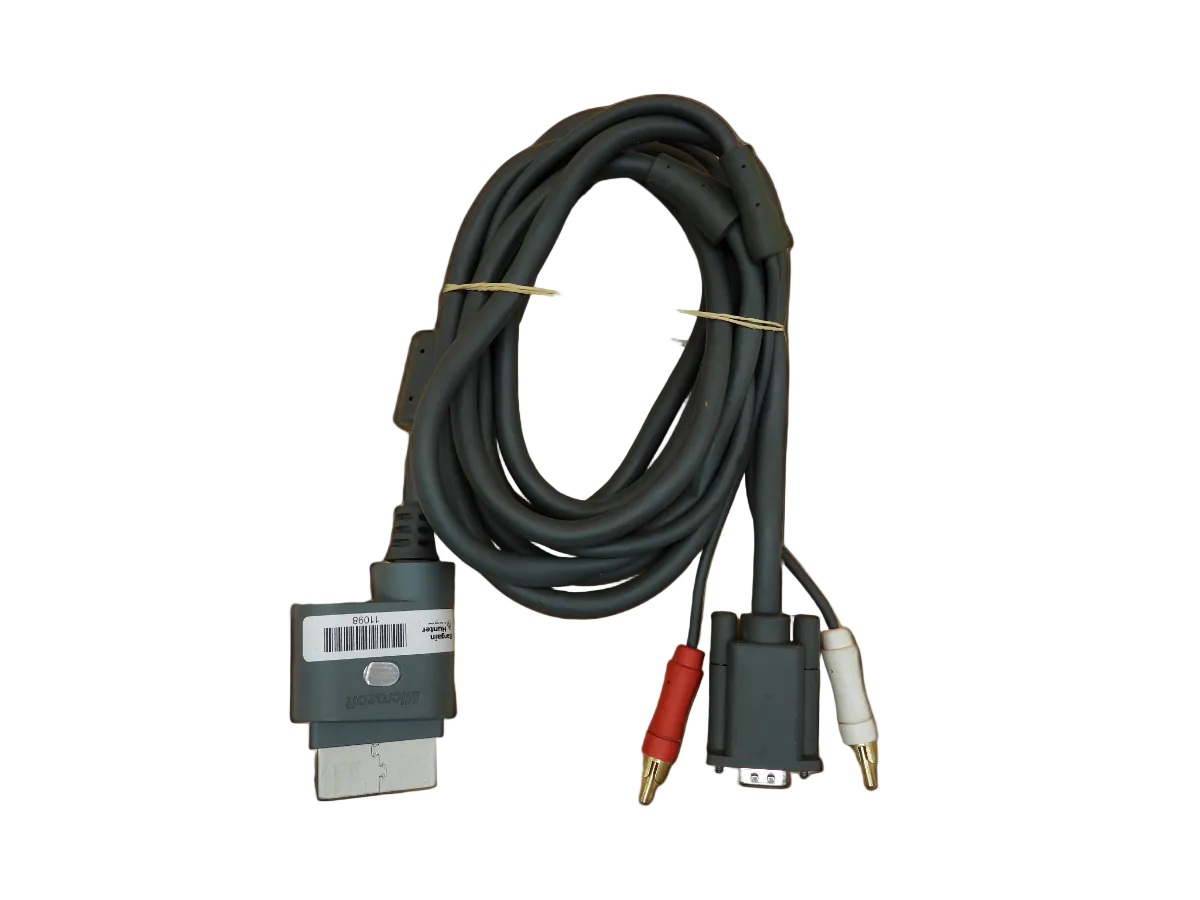 Xbox 360 Vga and Audio Cable Microsoft Game