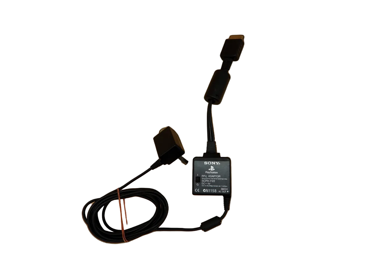 Sony PlayStation Scph 1122 Rfu Adaptor Av Cable Game