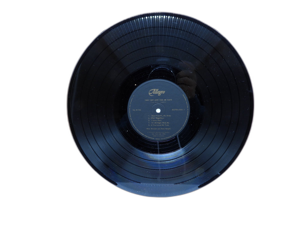 Kiss Me Kate & Can Vinyl Record Allegro All 765