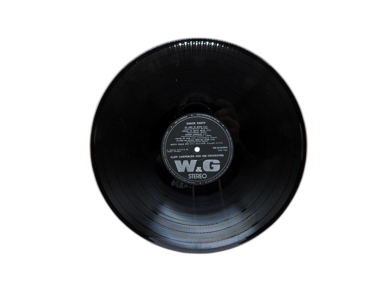 W&g Stereo Dance Party 7 Vinyl Record Cliff Carpenter Orchestra