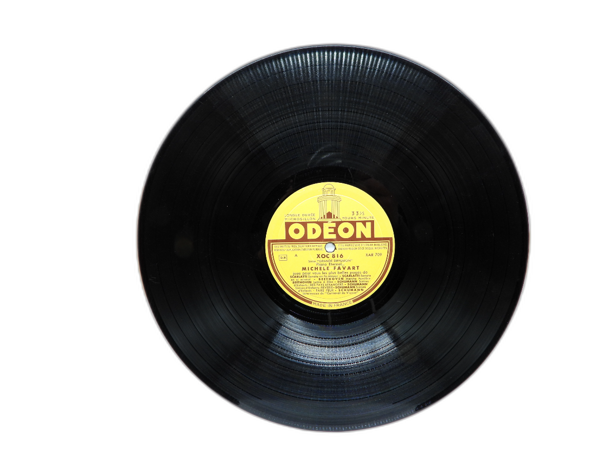 Piano Éternel Michèle Favart Vinyl Record Odéon Xoc 816
