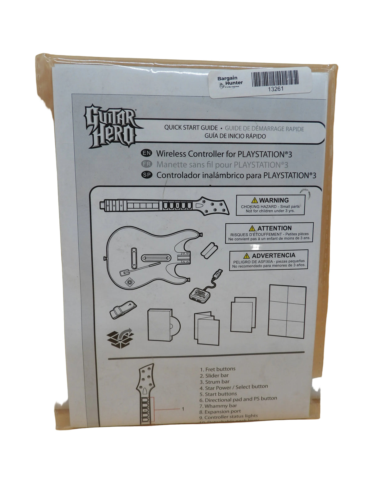 Guitar Hero Quick Start Guide PlayStation 3 Redoctane Game