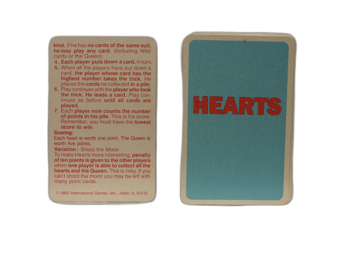 Hearts Card Game By International Games