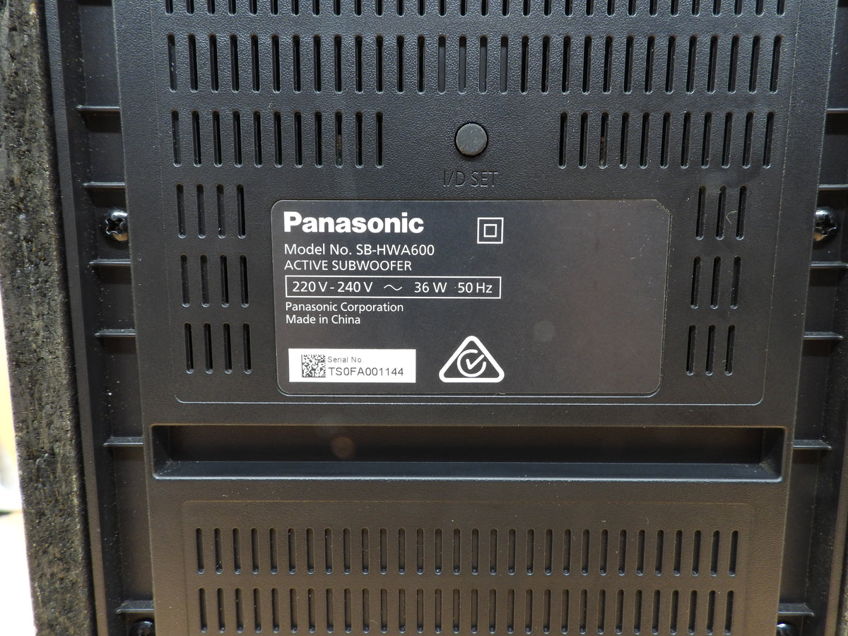 Panasonic Sb Hwa600 Active Subwoofer