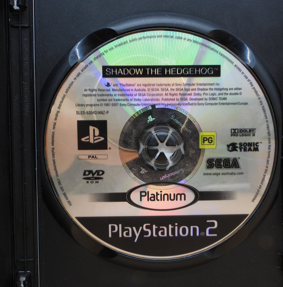 Shadow the Hedgehog PS2 Pal Sega Sonic Team 2005 Game
