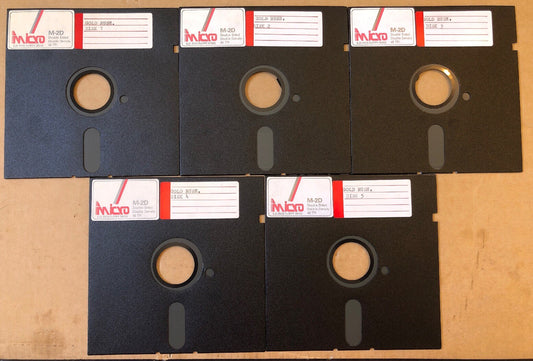 Gold Rush MS-DOS 5.25" floppy disks