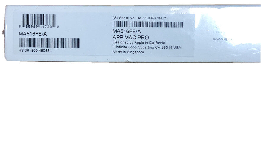 New/Sealed - APPLE CARE PROTECTION PLAN FOR IMAC MA520FE/A