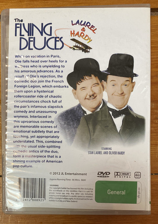 The Flying Deuces Laurel And Hardy DVD In Good Condition