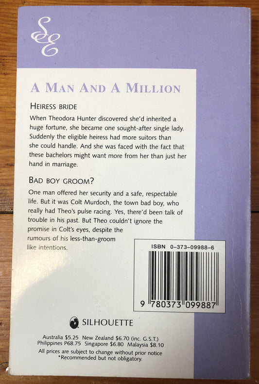 A Man And A Million Jackie Merritt Silhouette In ok Condition