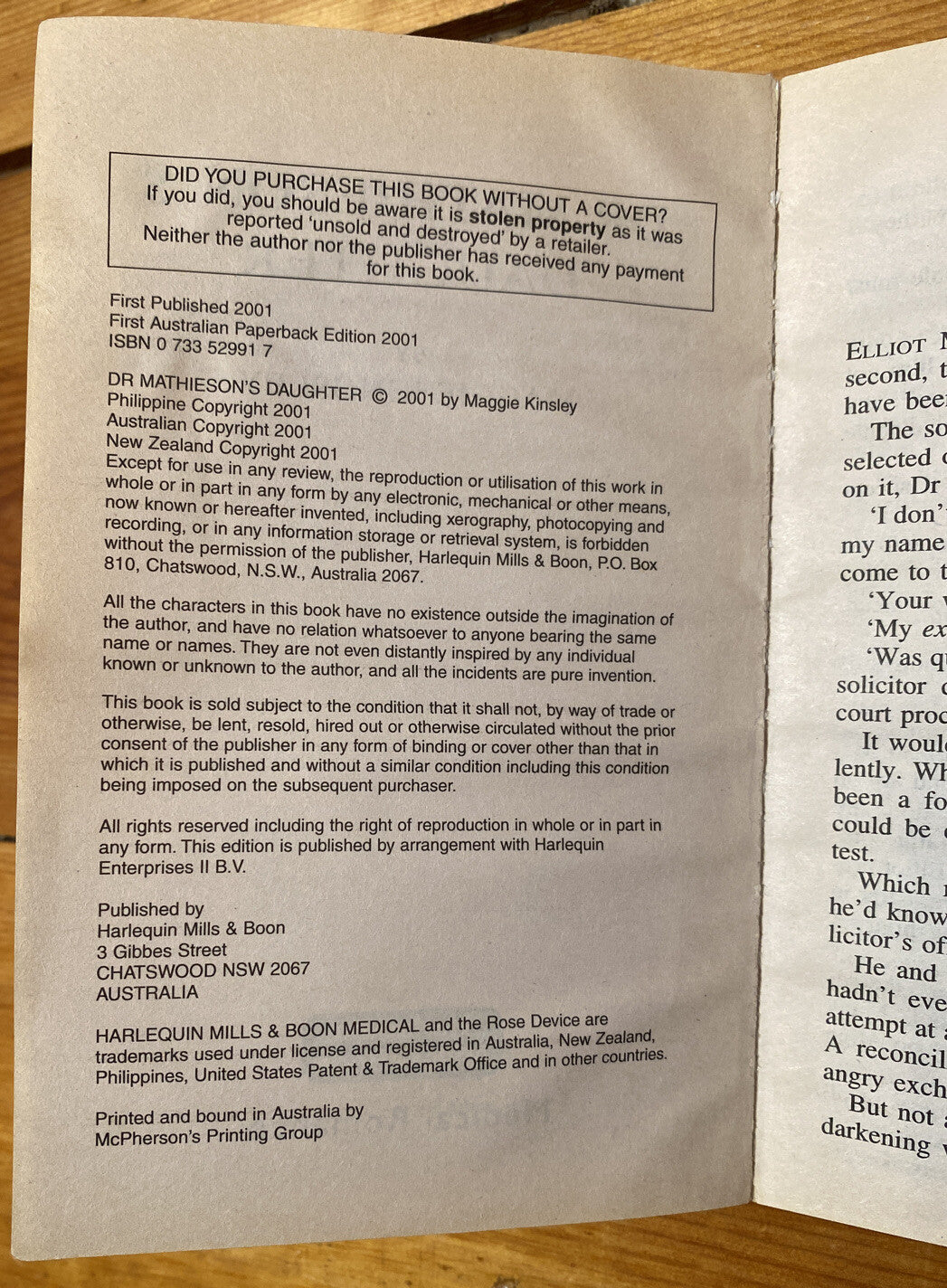 Dr Mathieson's Daughter Maggie Kingsley In ok Condition