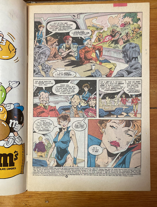 The Green Lantern 214 July 1987 DC Comics Vintage Collectable Good Condition