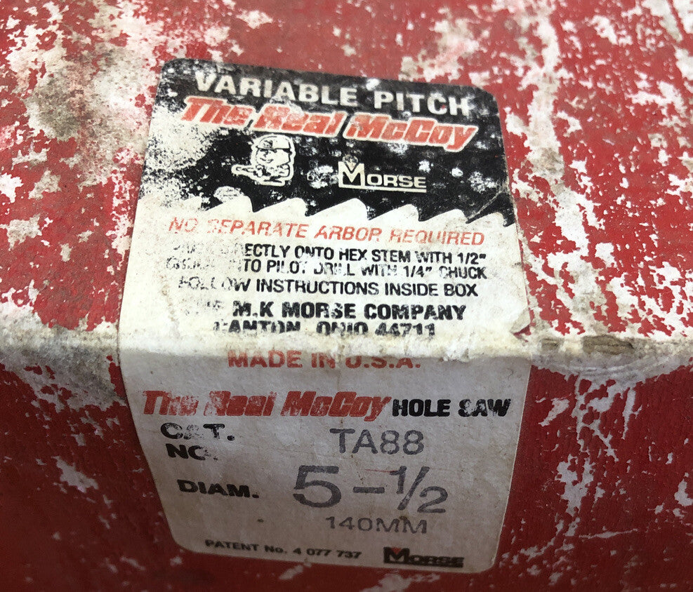 The Real McCoy 140mm Hole saw drill Bit