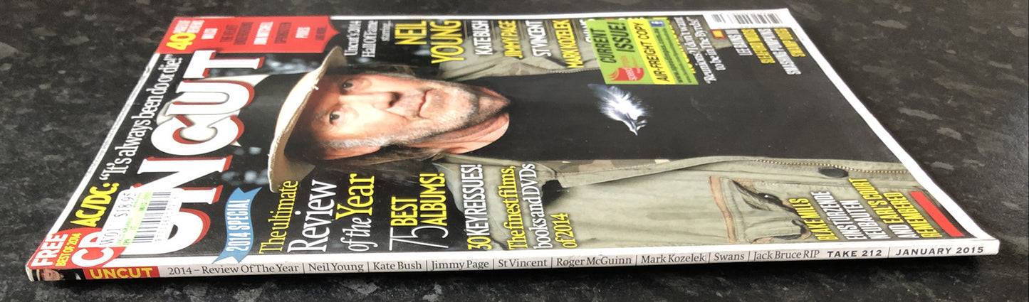 Uncut Movie and Music Magazine 212 January 2015 In Good Vintage Condition