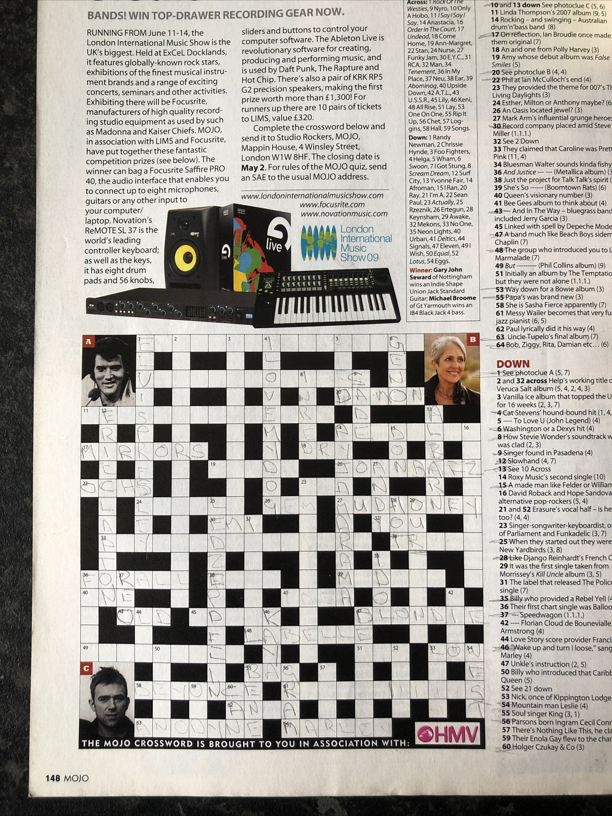 Mojo 186 May 2009 In Good Vintage Condition Magazine