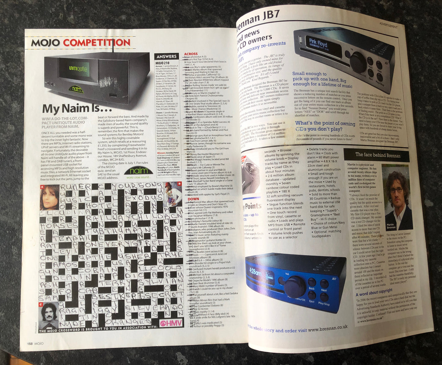 Mojo 212 July 2011 In Good Vintage Condition Magazine
