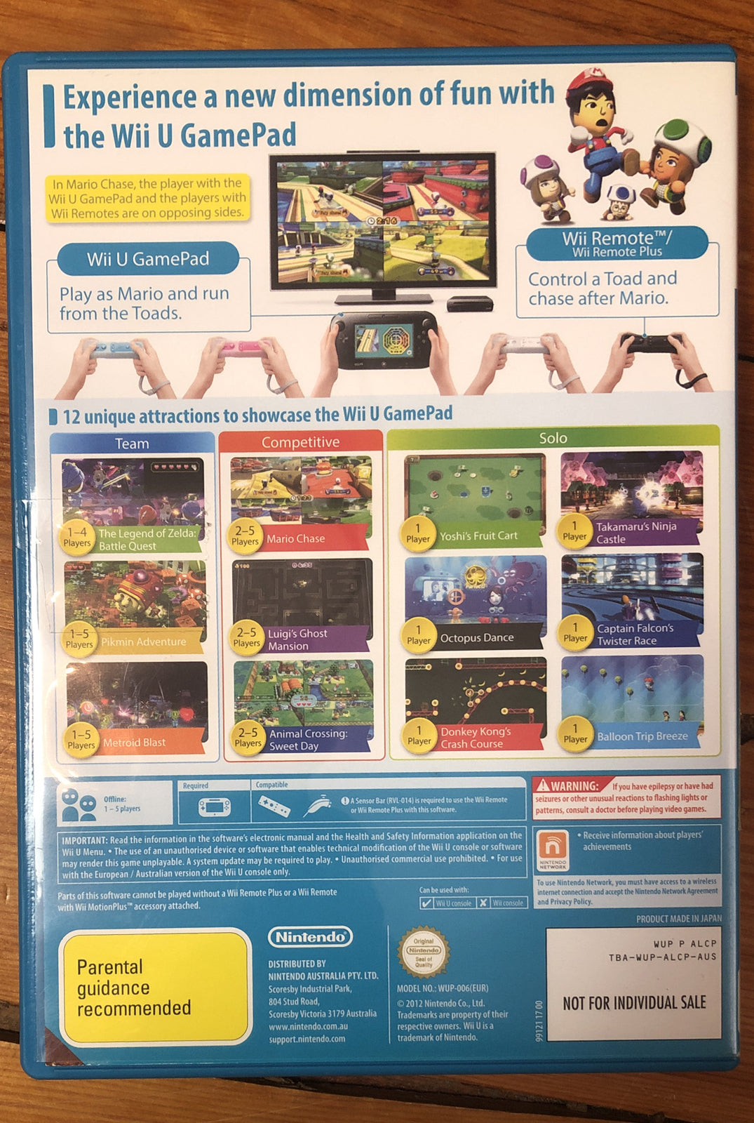 1987 Nintendo Land Nintendo Wii U Complete Game Not Sealed