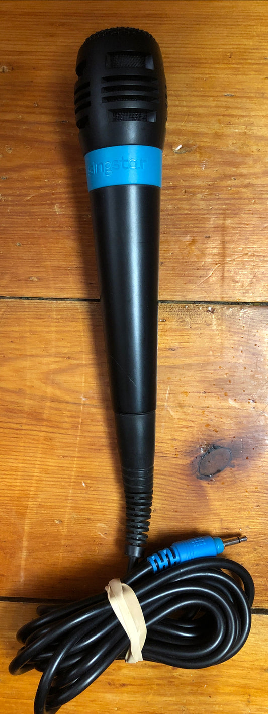 Singstar Wired Microphone Replacement Blue Colour PS2/3/4