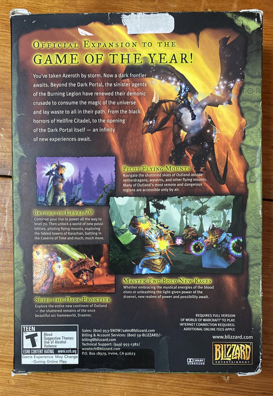 1965 World Of Warcraft The Burning Crusade PC complete Game In Good Condition