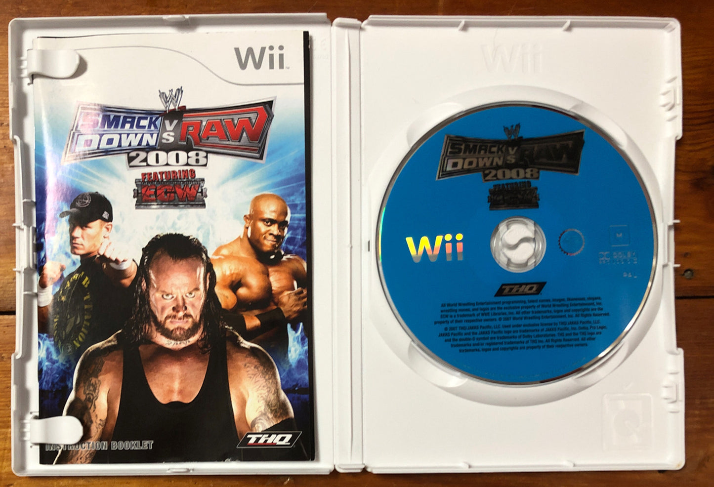 2072 Smackdown Vs Raw 2008 Featuring ECW Nintendo Wii Complete Game