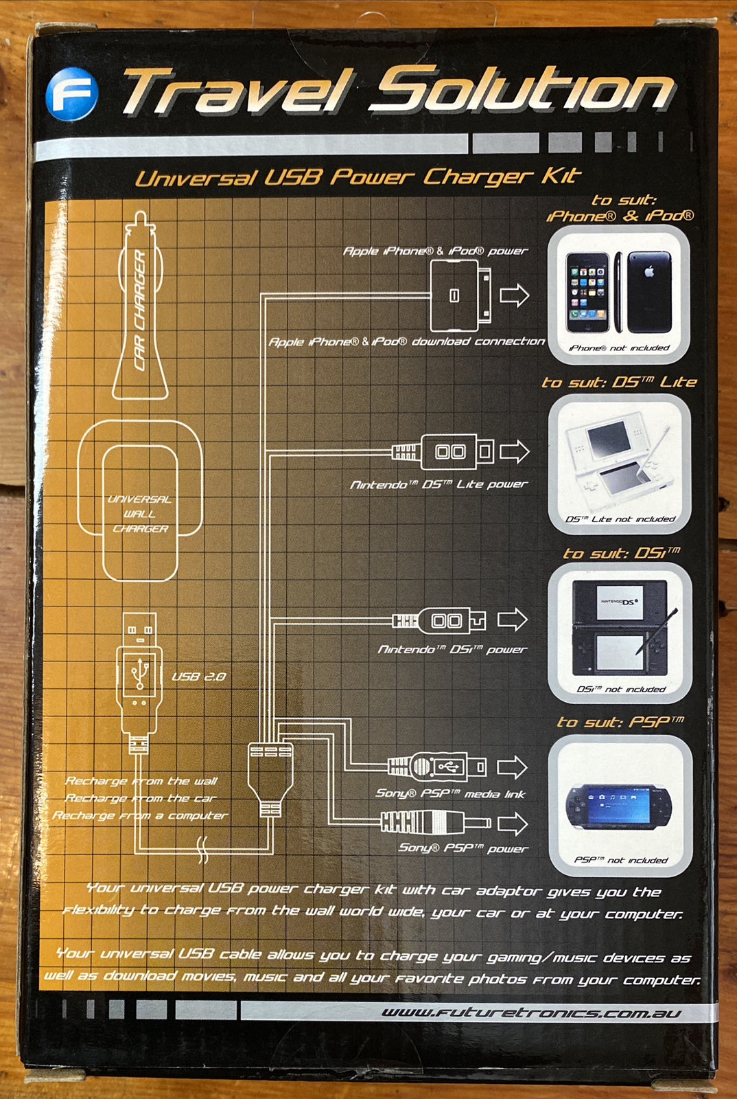 Future Tronics Travel Solution Iphone/DS/DSI/PSP Charger + Free Post