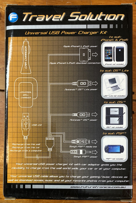 Future Tronics Travel Solution Iphone/DS/DSI/PSP Charger + Free Post