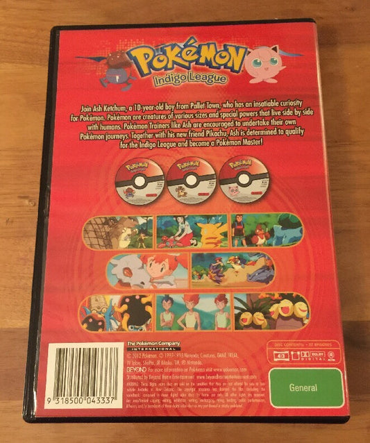 Pokemon Indigo League Collection 2 Dvd Not Sealed 3disc Set + free post Aus Sell