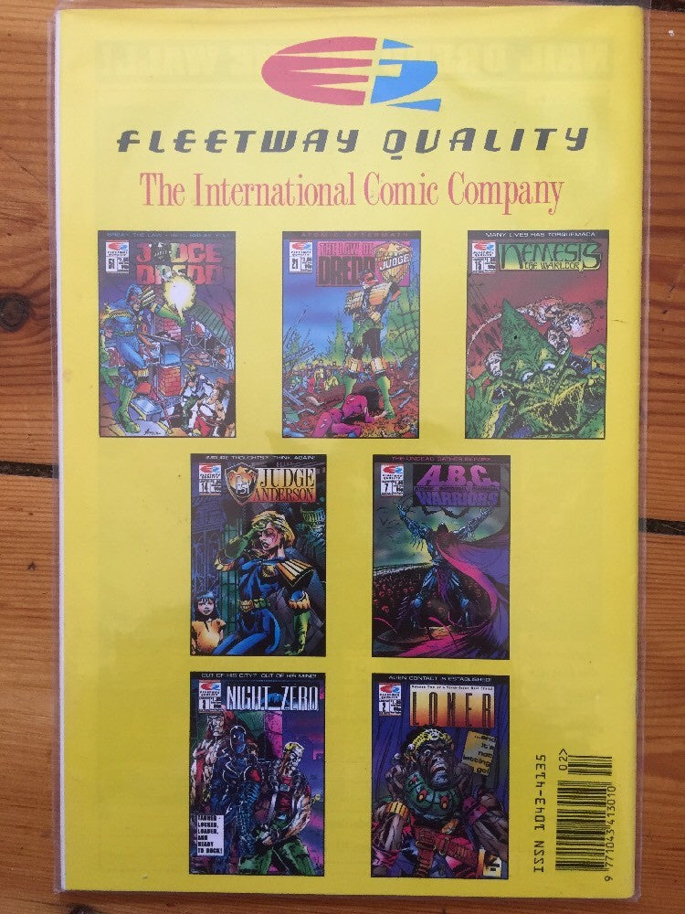 Judge Dredd FleetAway Comic Book 51 In Mint Condition