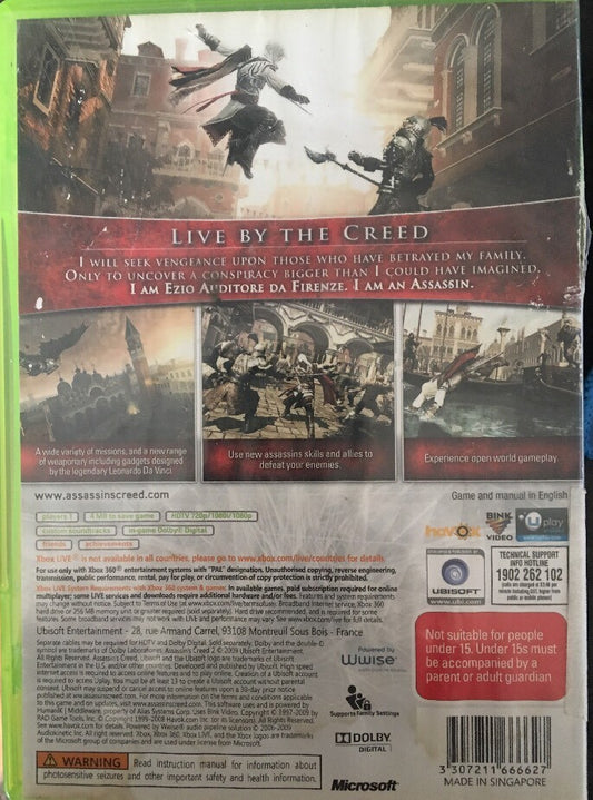 765 Assassin’s Creed II PAL Game For Xbox 360 Complete