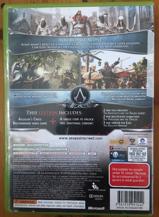 716 Assassin’s Creed Brotherhood PAL Game For Xbox 360 Complete