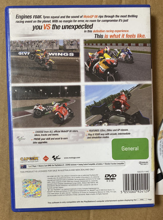 2260 Moto Gp 08 Playstation 2/PS2 Complete Game