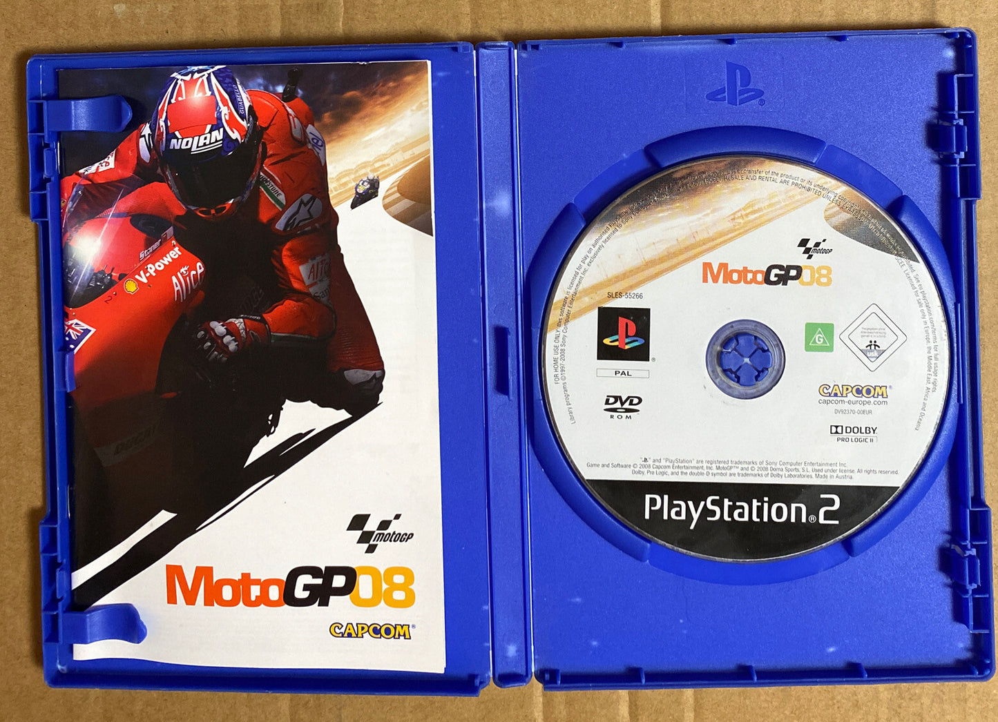 2260 Moto Gp 08 Playstation 2/PS2 Complete Game
