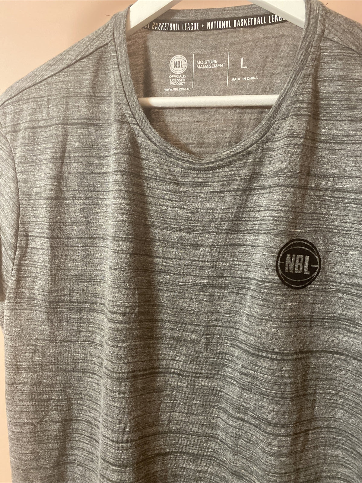 NBL Gym Workout Grey Shirt Sizing Large In Good Condition