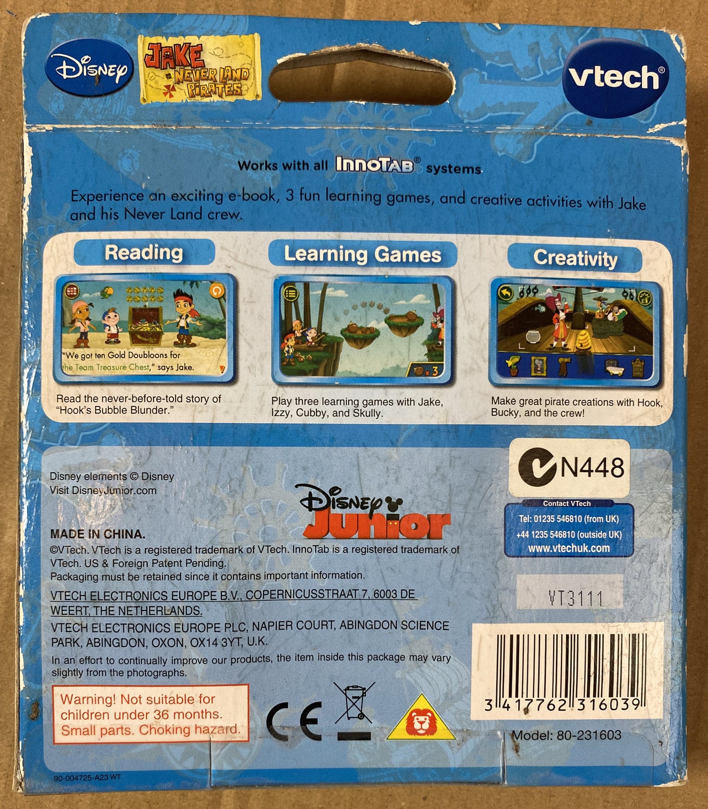 VTech Jake Never Land Pirates For InnoTab