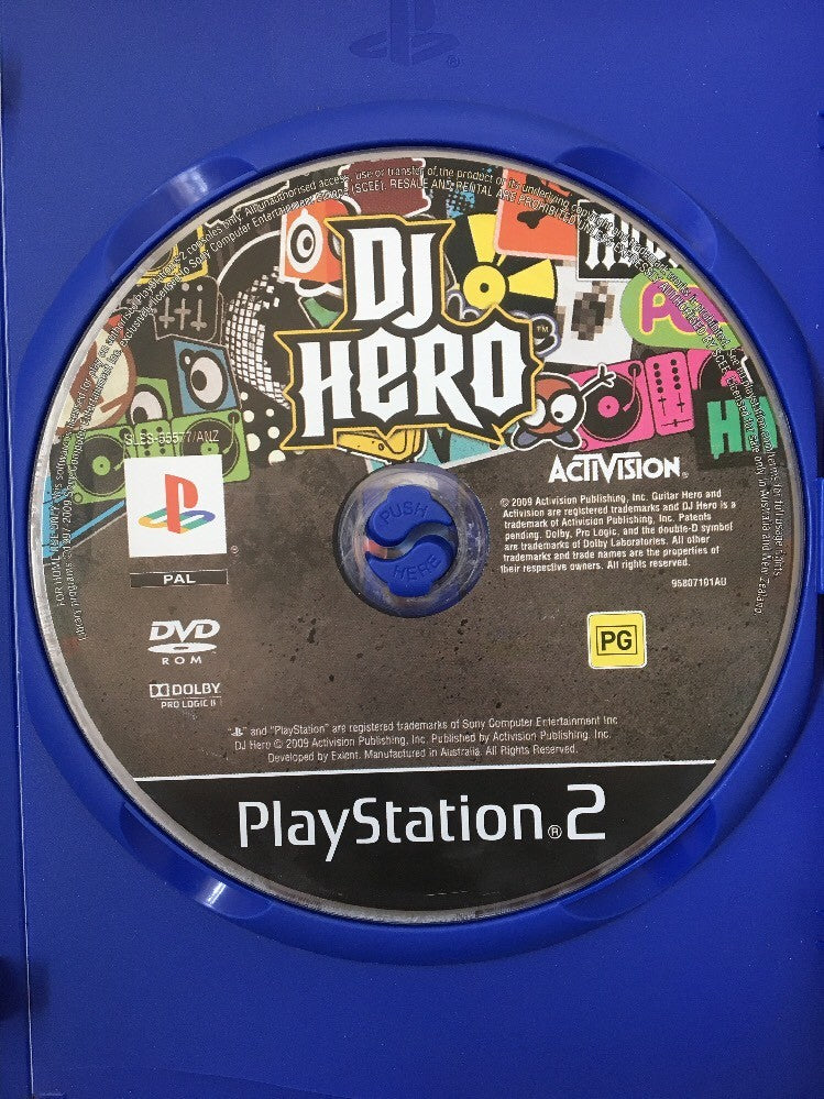 DJ Hero Playstation 2/PS2 Game PAL - Disc Only