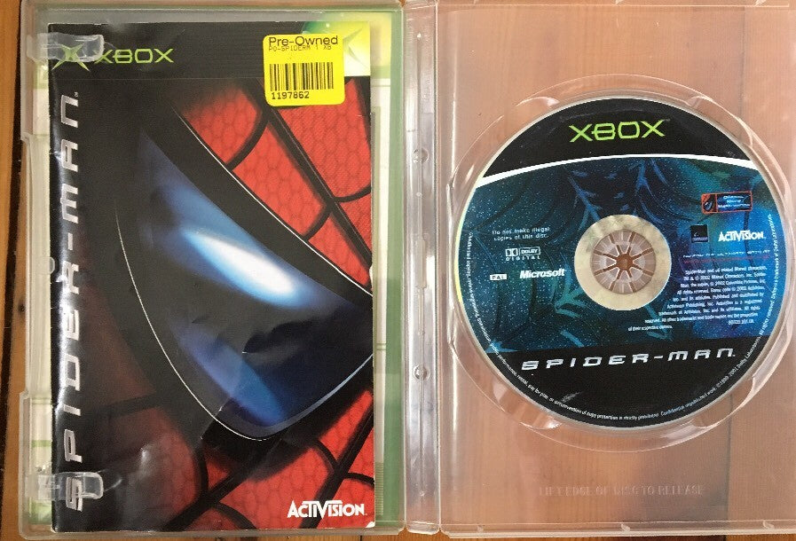 Spider Man PAL Game For XBOX With Manual