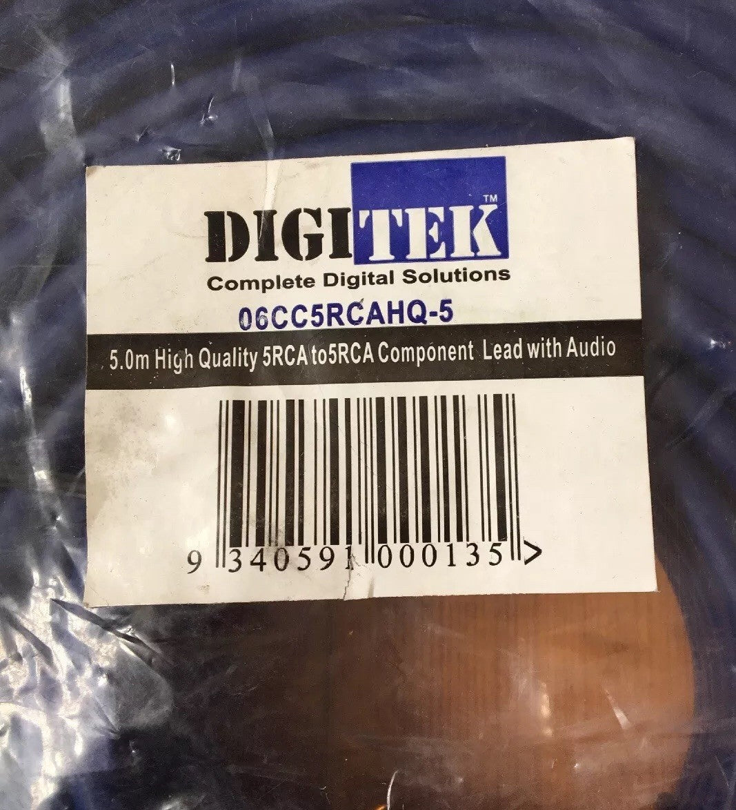 Digitek 5 meter component cable + Free Post Aus Seller