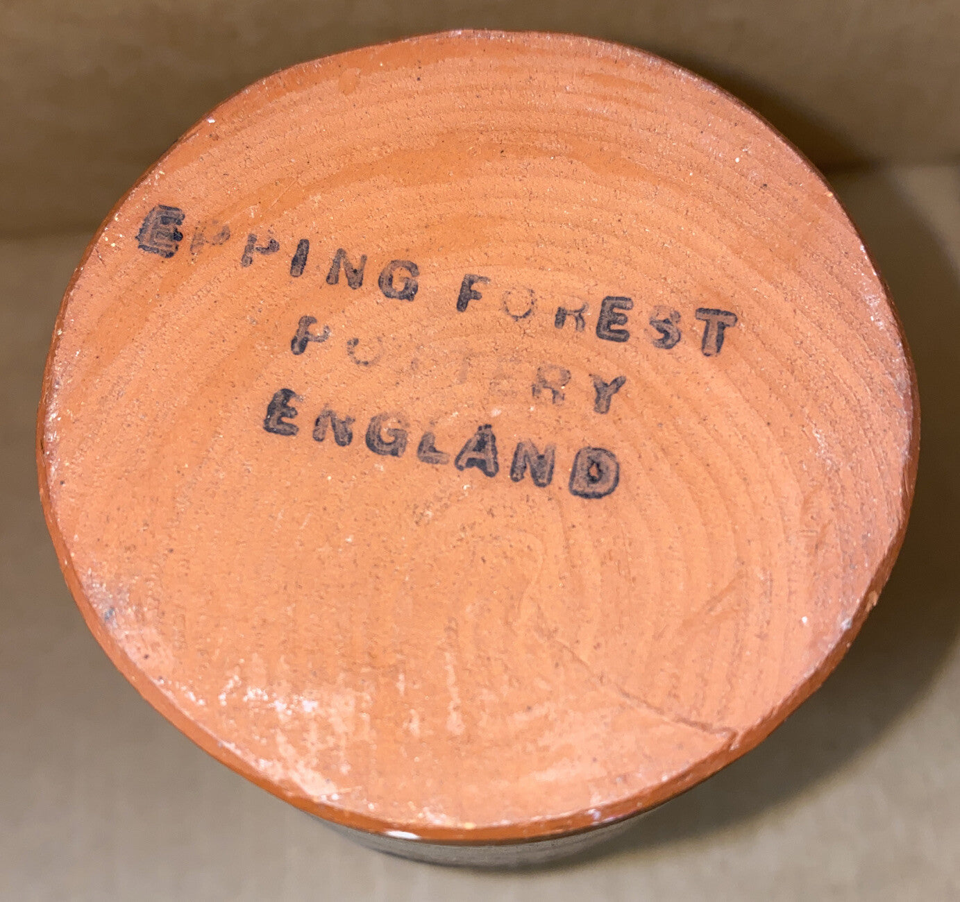 Epping Forest Pottery Made In England Pot Vintage Retro In Good Condition