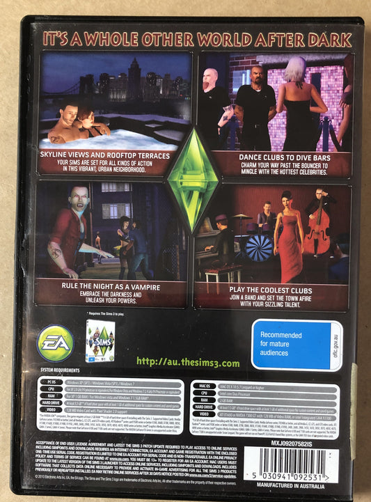 2832 The Sims Late Night Expansion Pack Only PC Complete + Free Post