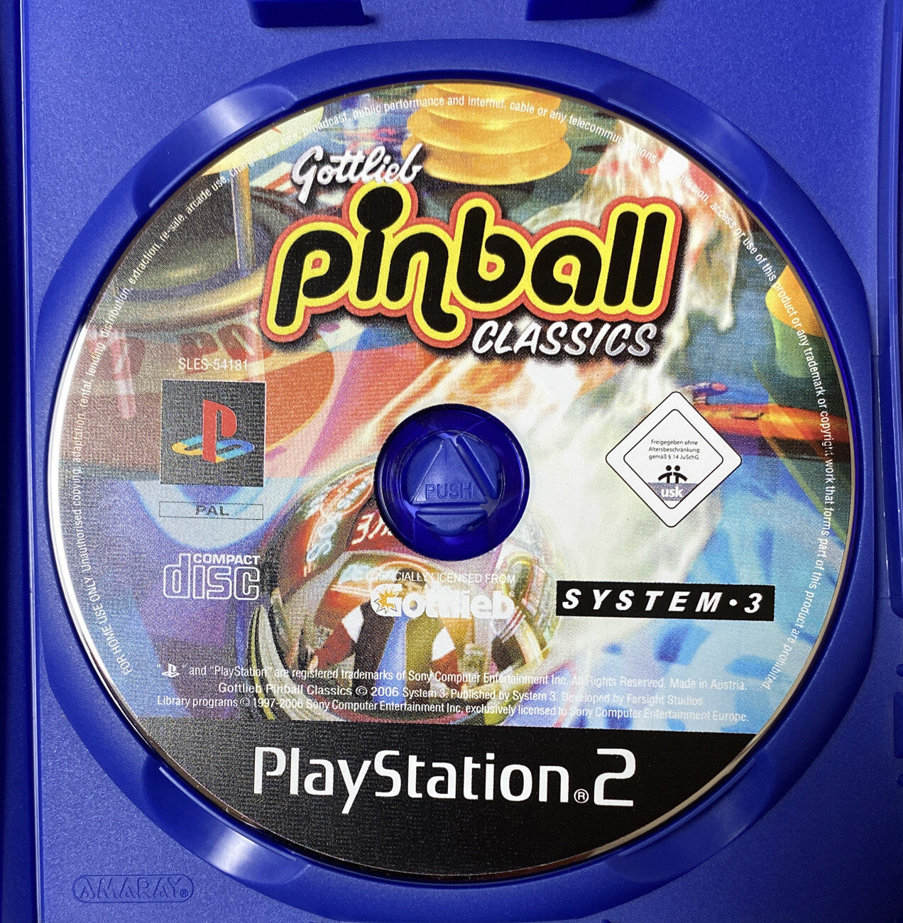 2699 Pinball Hall Of Fame The Gottlieb Playstation 2/PS2 InComplete Game