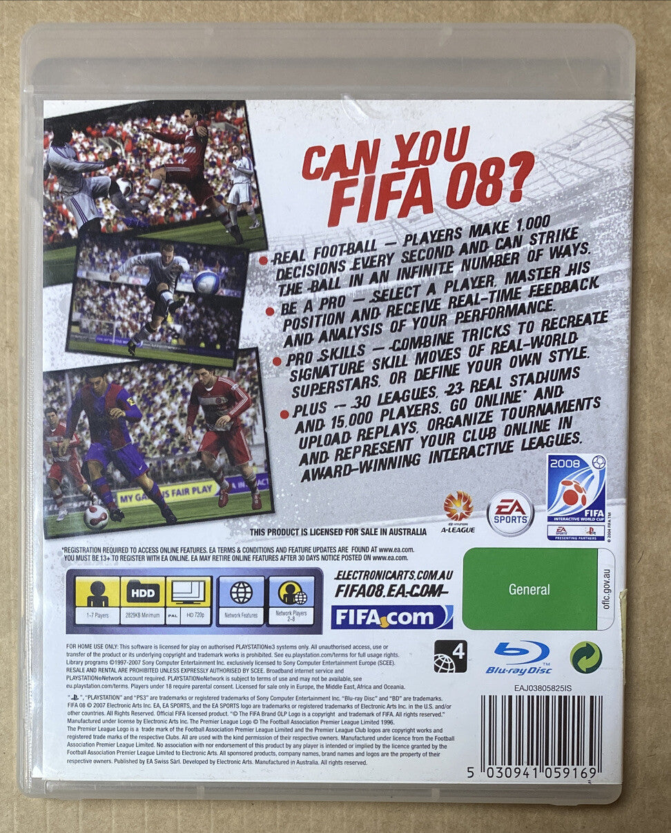 2917 Fifa 08 2008 PAL Playstation 3/PS3 Complete + Free Post