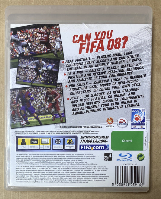 2917 Fifa 08 2008 PAL Playstation 3/PS3 Complete + Free Post