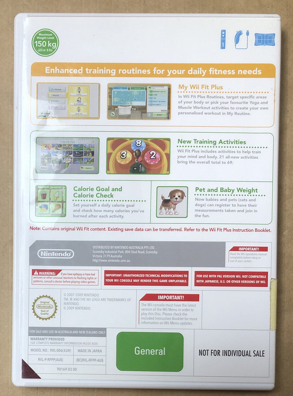 2533 Wii Fit Plus Nintendo Wii Complete Game + Free Post